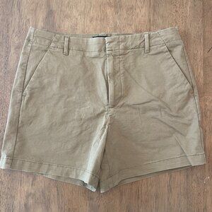 Banana Republic Factory Authentic Chino Shorts, Khaki Tan, Size 10